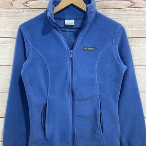Womens full zip Columbia fleece sweater